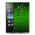 Дизайнерский пластиковый чехол для Sony Xperia acro S Абстракции Сетка