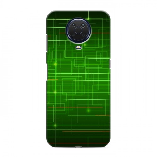 Дизайнерский силиконовый с усиленными углами чехол для Nokia G20 Абстракции Сетка