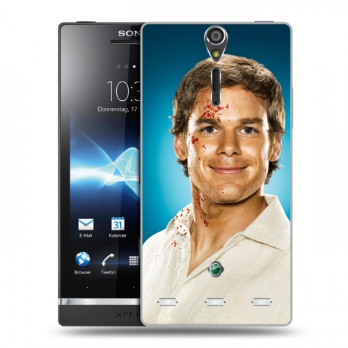 Дизайнерский пластиковый чехол для Sony Xperia S Декстер