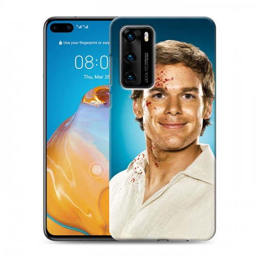 Дизайнерский пластиковый чехол для Huawei P40 Декстер