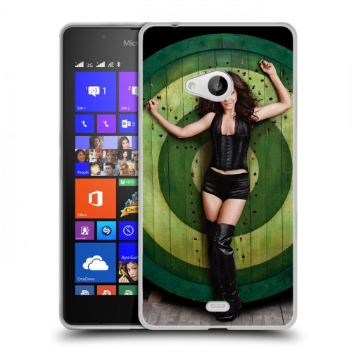 Дизайнерский пластиковый чехол для Microsoft Lumia 540 weeds