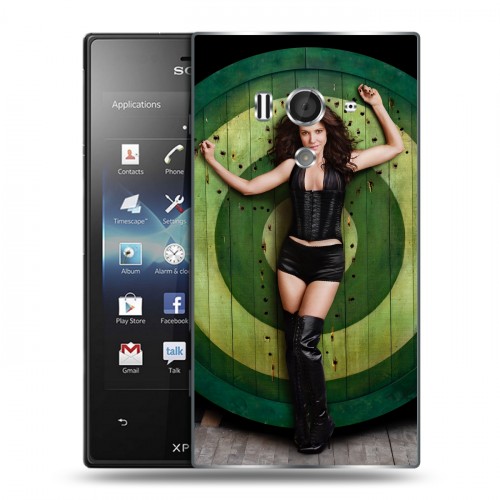 Дизайнерский пластиковый чехол для Sony Xperia acro S weeds