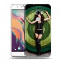 Дизайнерский пластиковый чехол для HTC One X10 weeds