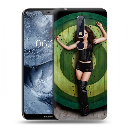 Дизайнерский пластиковый чехол для Nokia 6.1 Plus weeds