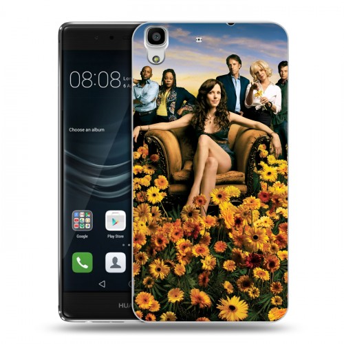 Дизайнерский пластиковый чехол для Huawei Y6II weeds