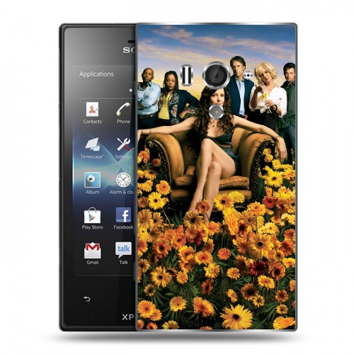 Дизайнерский пластиковый чехол для Sony Xperia acro S weeds