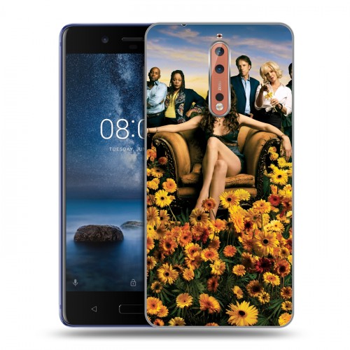 Дизайнерский пластиковый чехол для Nokia 8 weeds