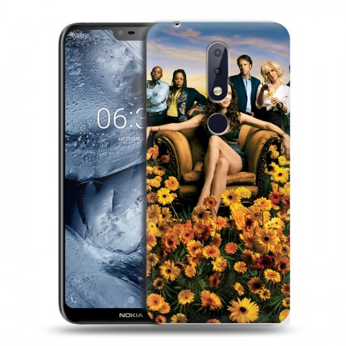 Дизайнерский пластиковый чехол для Nokia 6.1 Plus weeds