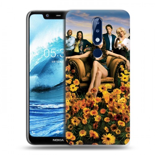 Дизайнерский силиконовый чехол для Nokia 5.1 Plus weeds