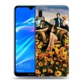 Дизайнерский пластиковый чехол для Huawei Y6 (2019) weeds