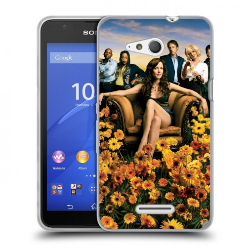 Дизайнерский пластиковый чехол для Sony Xperia E4g weeds