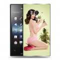 Дизайнерский пластиковый чехол для Sony Xperia acro S weeds