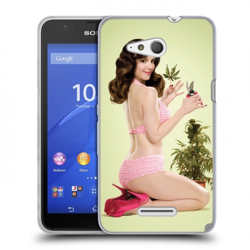 Дизайнерский пластиковый чехол для Sony Xperia E4g weeds