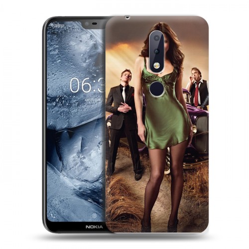 Дизайнерский силиконовый чехол для Nokia 6.1 Plus weeds