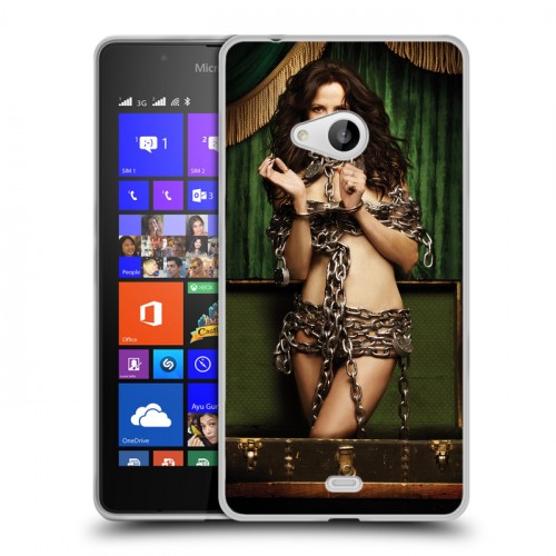 Дизайнерский пластиковый чехол для Microsoft Lumia 540 weeds