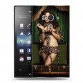 Дизайнерский пластиковый чехол для Sony Xperia acro S weeds