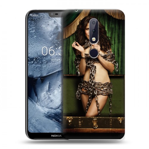 Дизайнерский пластиковый чехол для Nokia 6.1 Plus weeds