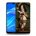 Дизайнерский пластиковый чехол для Huawei Y6 (2019) weeds