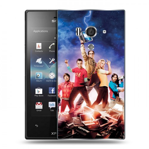 Дизайнерский пластиковый чехол для Sony Xperia acro S Теория большого взрыва