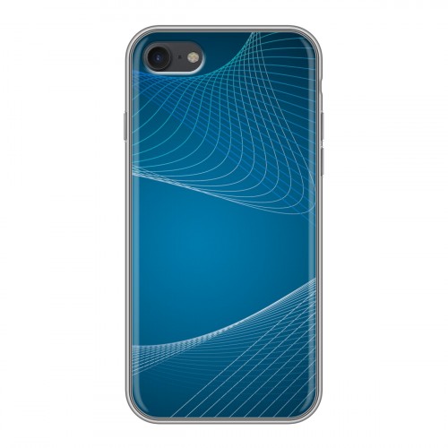 Дизайнерский силиконовый чехол для Iphone 7 Абстракции Сетка
