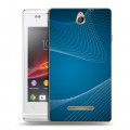 Дизайнерский пластиковый чехол для Sony Xperia E Абстракции Сетка