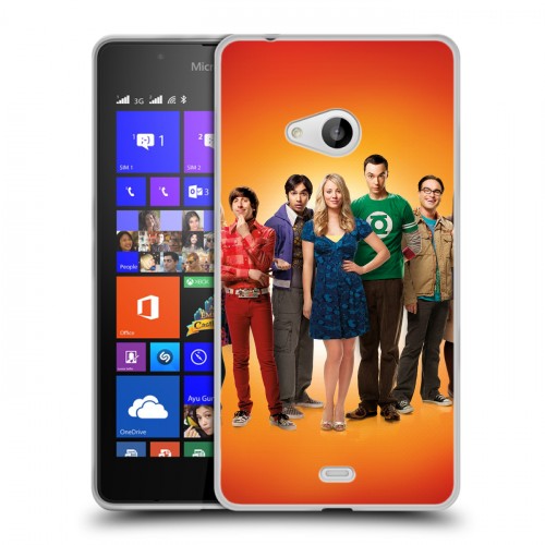 Дизайнерский пластиковый чехол для Microsoft Lumia 540 Теория большого взрыва