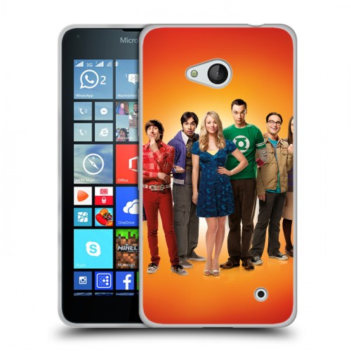 Дизайнерский пластиковый чехол для Microsoft Lumia 640 Теория большого взрыва