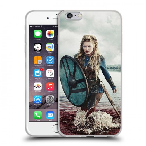 Дизайнерский силиконовый чехол для Iphone 6 Plus/6s Plus викинги