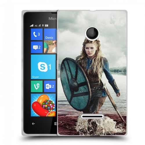 Дизайнерский пластиковый чехол для Microsoft Lumia 435 викинги