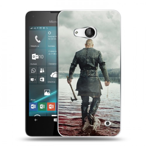 Дизайнерский пластиковый чехол для Microsoft Lumia 550 викинги