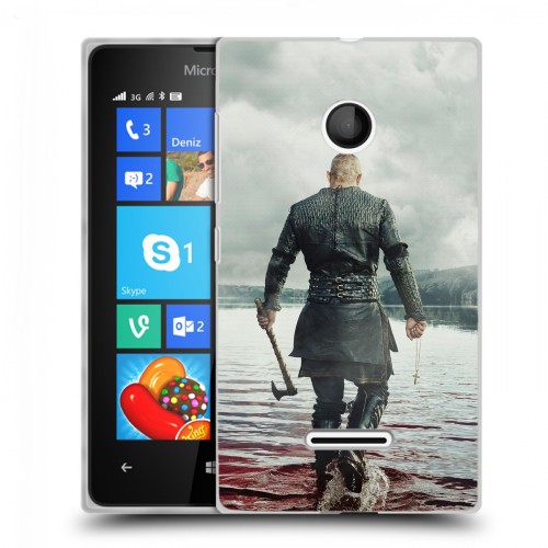 Дизайнерский пластиковый чехол для Microsoft Lumia 435 викинги