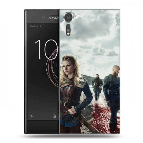 Дизайнерский пластиковый чехол для Sony Xperia XZs викинги