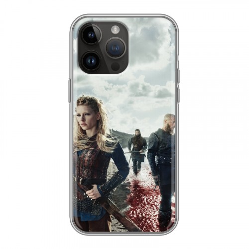 Дизайнерский силиконовый чехол для Iphone 14 Pro Max викинги