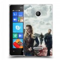 Дизайнерский пластиковый чехол для Microsoft Lumia 435 викинги