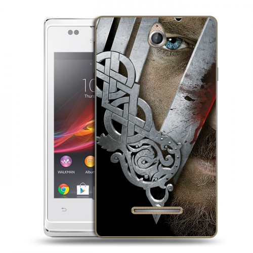 Дизайнерский пластиковый чехол для Sony Xperia E викинги