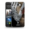Дизайнерский пластиковый чехол для HTC Desire 516 викинги