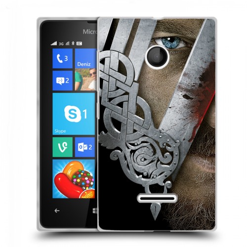 Дизайнерский пластиковый чехол для Microsoft Lumia 435 викинги