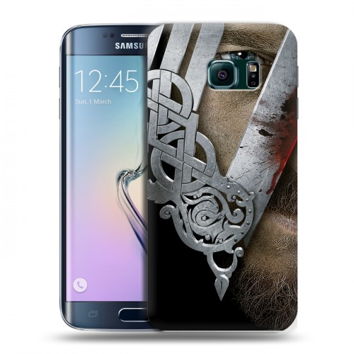 Дизайнерский пластиковый чехол для Samsung Galaxy S6 Edge викинги