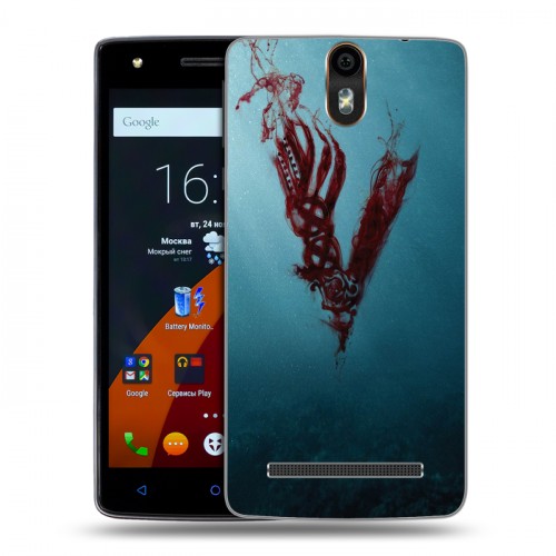 Дизайнерский силиконовый чехол для Wileyfox Storm викинги