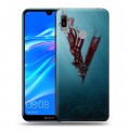 Дизайнерский пластиковый чехол для Huawei Y6 (2019) викинги