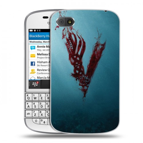 Дизайнерский пластиковый чехол для BlackBerry Q10 викинги