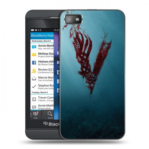 Дизайнерский пластиковый чехол для BlackBerry Z10 викинги