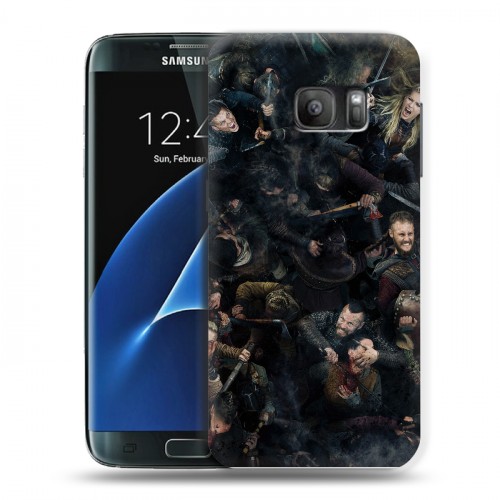 Дизайнерский силиконовый с усиленными углами чехол для Samsung Galaxy S7 викинги