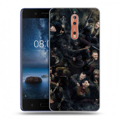 Дизайнерский пластиковый чехол для Nokia 8 викинги