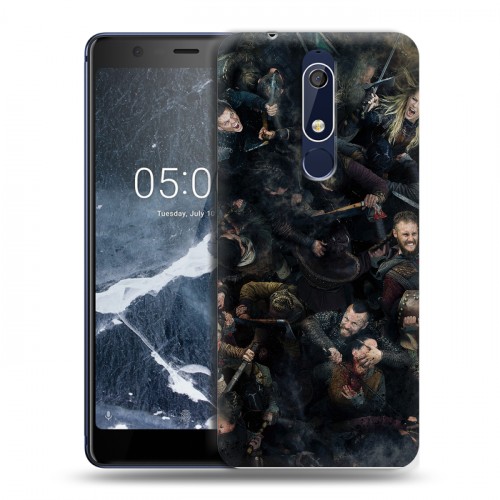 Дизайнерский пластиковый чехол для Nokia 5.1 викинги