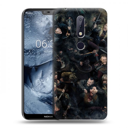 Дизайнерский силиконовый чехол для Nokia 6.1 Plus викинги