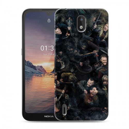 Дизайнерский силиконовый чехол для Nokia 1.3 викинги