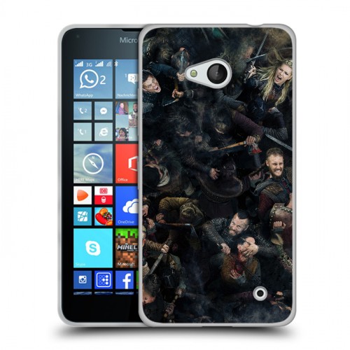 Дизайнерский силиконовый чехол для Microsoft Lumia 640 викинги