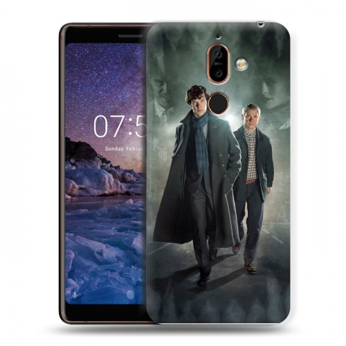 Дизайнерский пластиковый чехол для Nokia 7 Plus шерлок