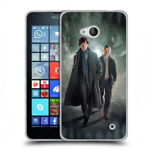 Дизайнерский пластиковый чехол для Microsoft Lumia 640 шерлок